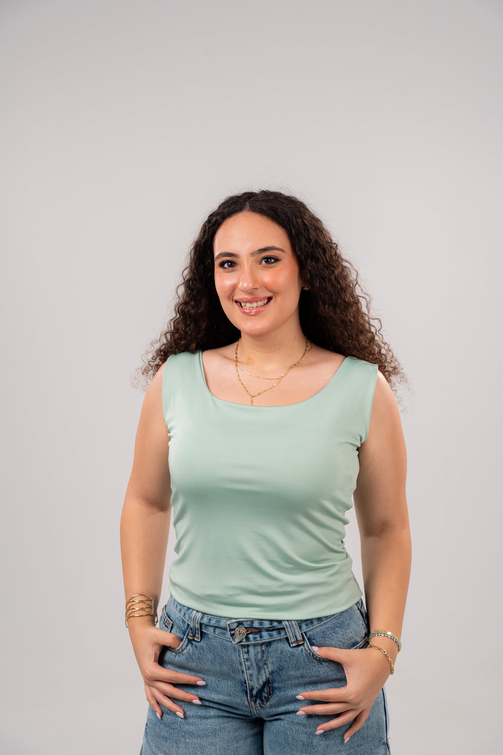 Square Neck Cut Top