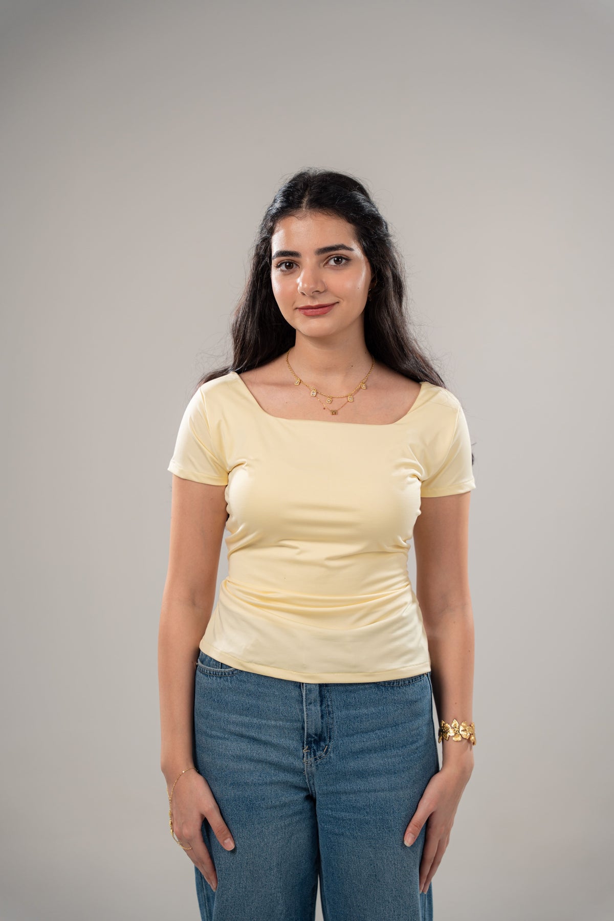 Square Neck Short Sleeve