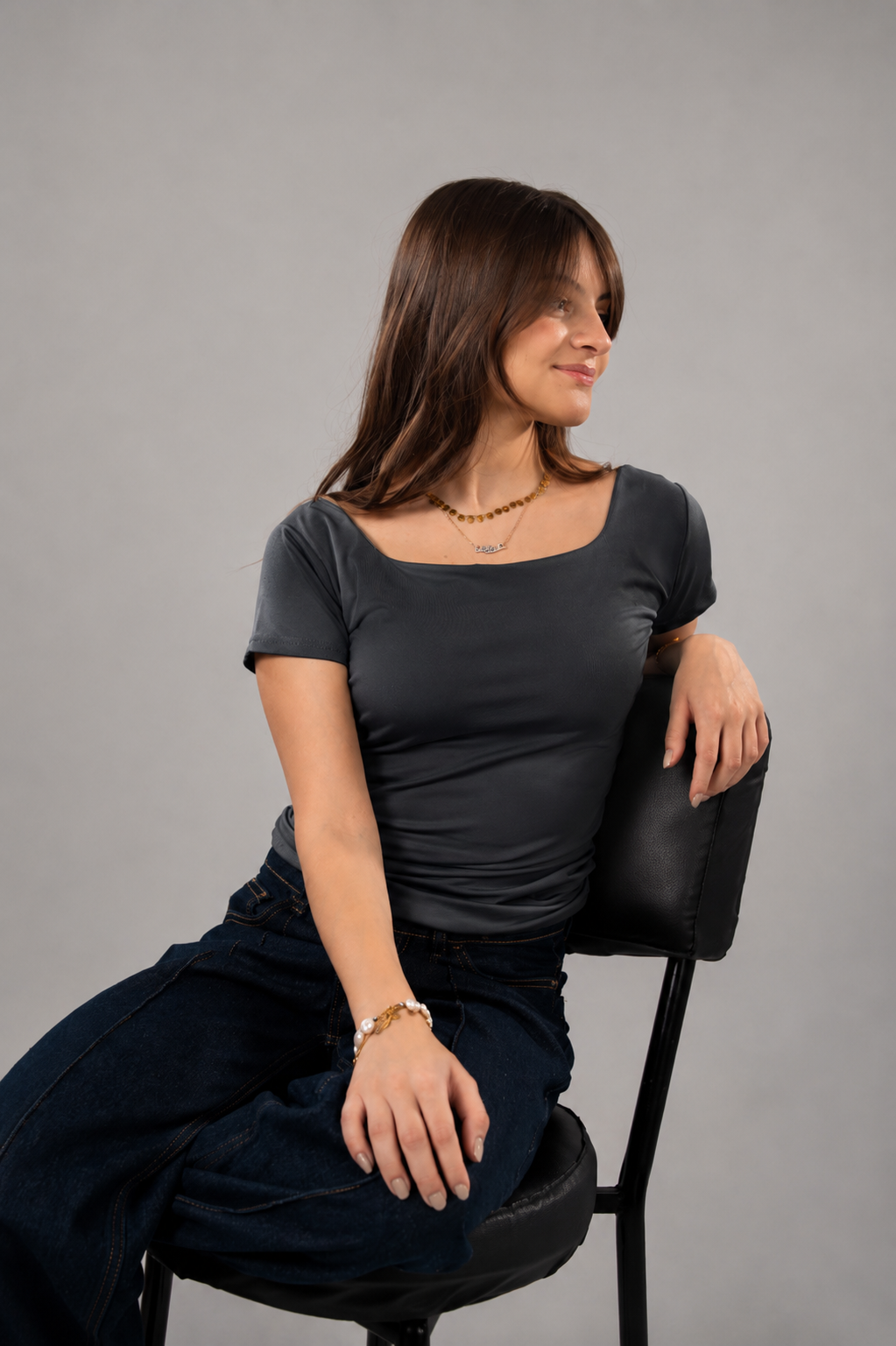 Square Neck Short Sleeve