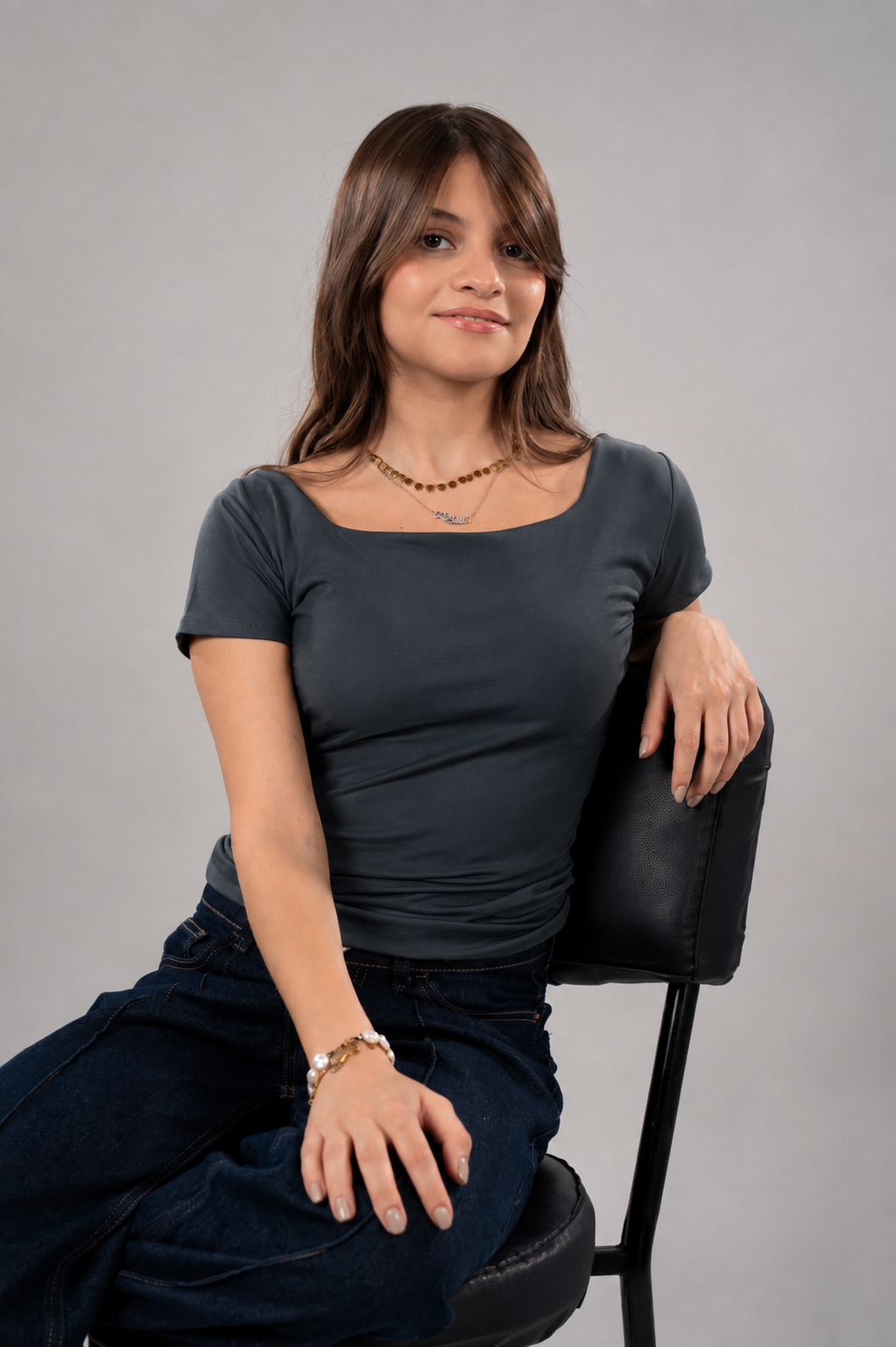 Square Neck Short Sleeve
