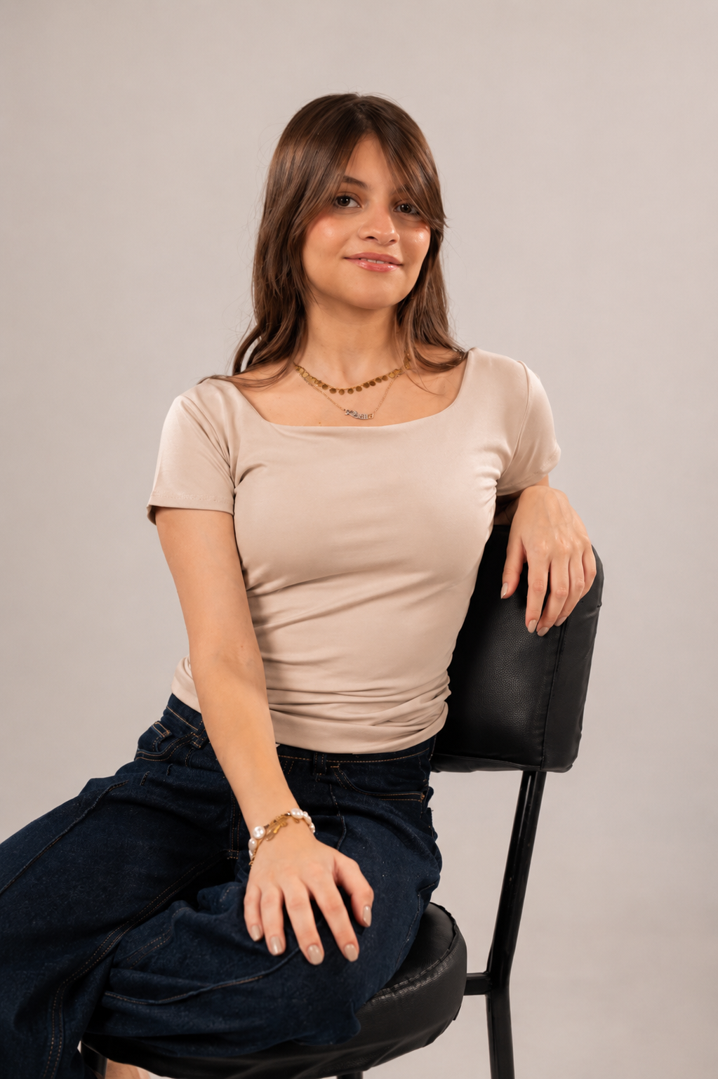 Square Neck Short Sleeve