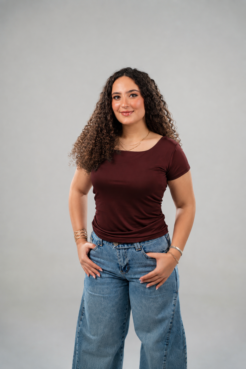 Square Neck Short Sleeve