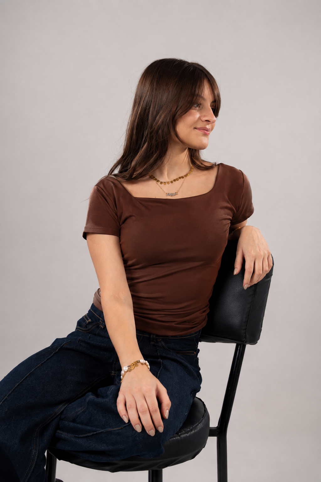 Square Neck Short Sleeve